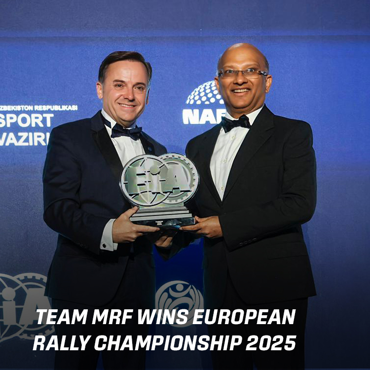 MRF Tyres honoured with FIA ERC Team Title at FIA Awards Gala 2025